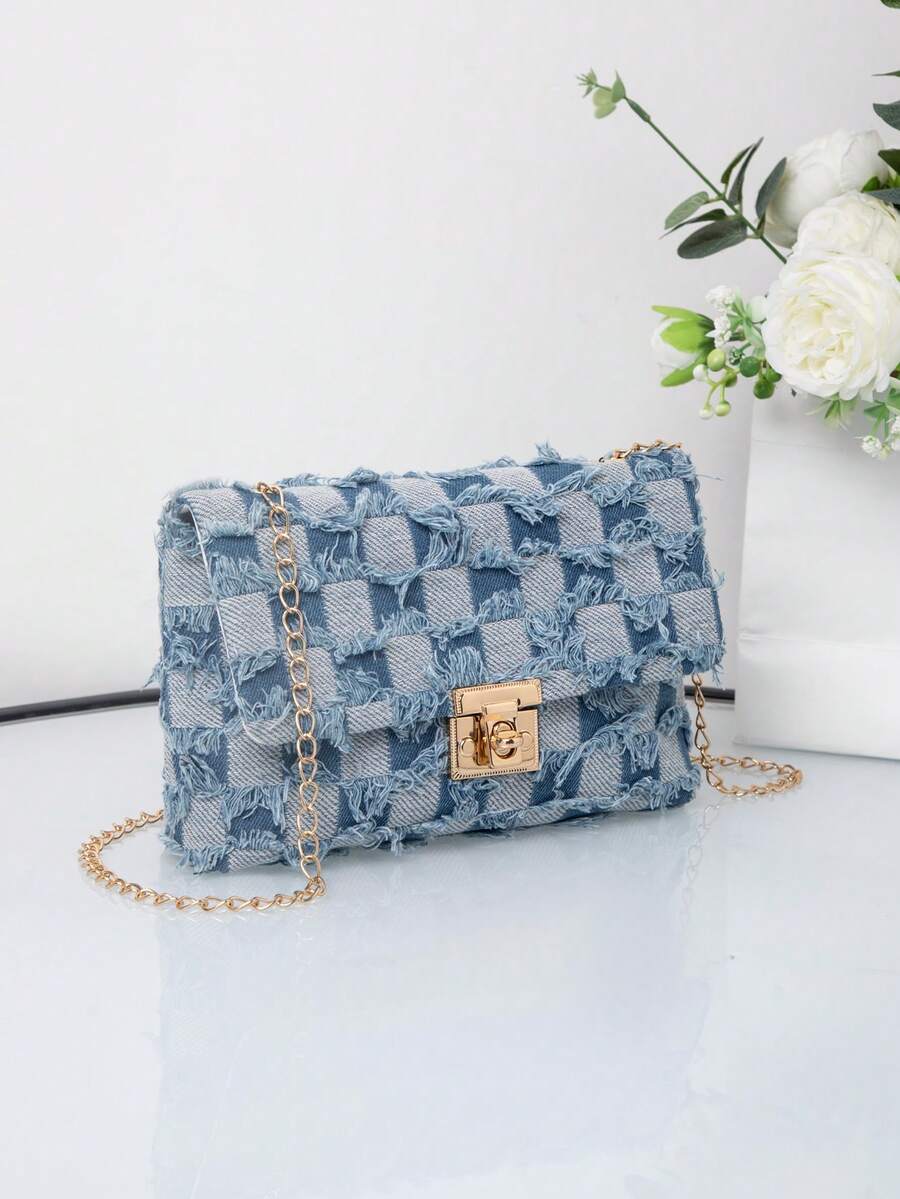 Women's European American Style Square Bag Spring Summer Crossbody Sweet Small Shoulder Bag Western Purse Fashion Daily Use