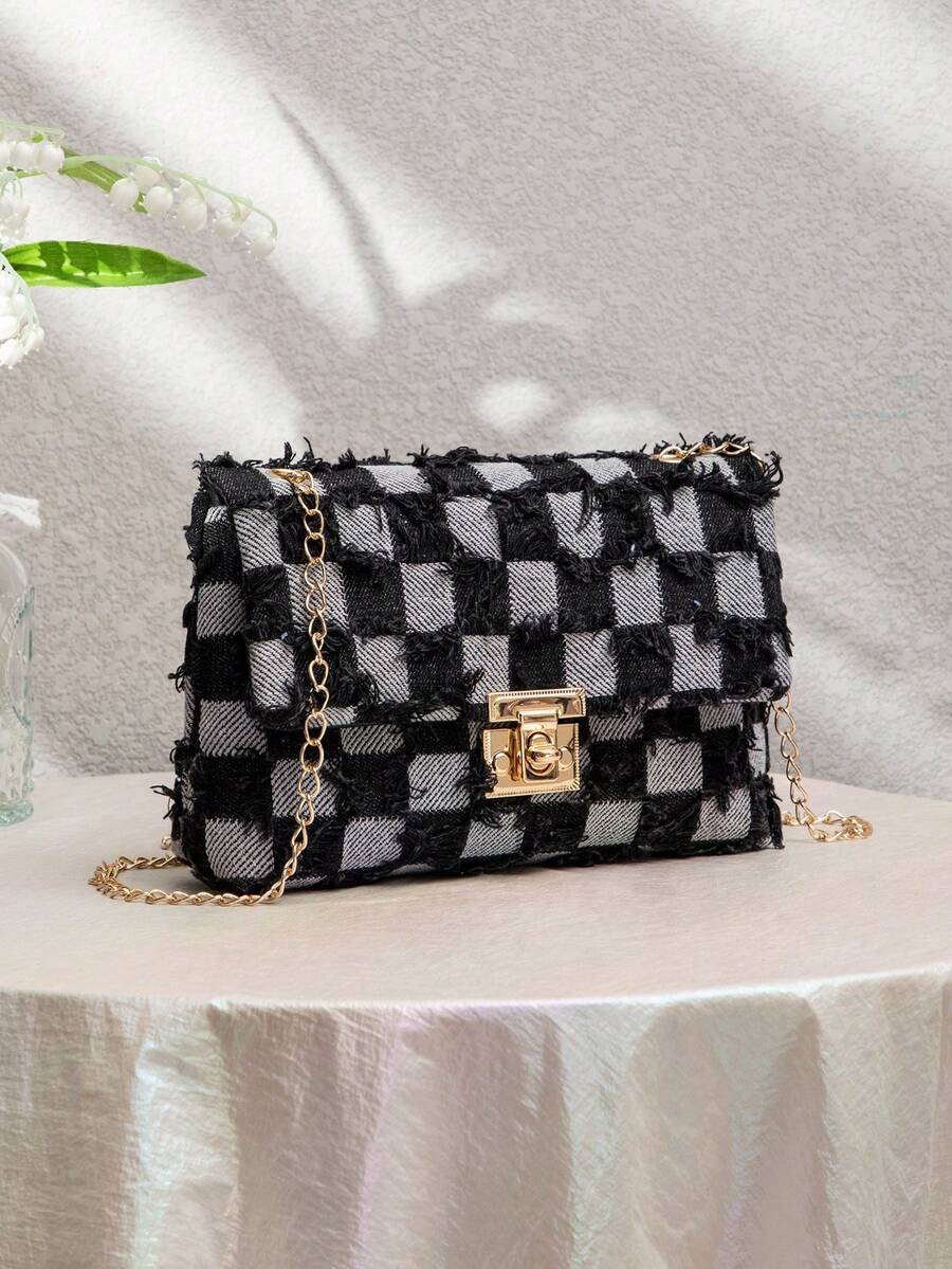 Women's European American Style Square Bag Spring Summer Crossbody Sweet Small Shoulder Bag Western Purse Fashion Daily Use