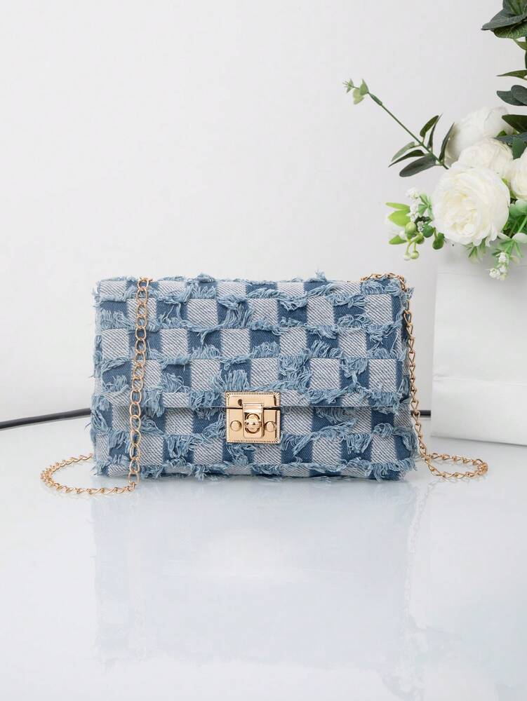 Women's European American Style Square Bag Spring Summer Crossbody Sweet Small Shoulder Bag Western Purse Fashion Daily Use