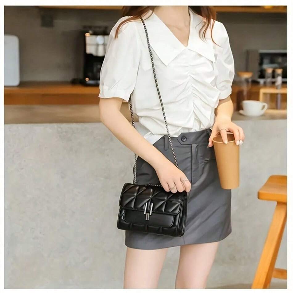 Women's Autumn Winter Mini Plaid Crossbody Bag Elegant Flap Shoulder Bag With Wallet Set Fashion Daily Casual Handbag Girls