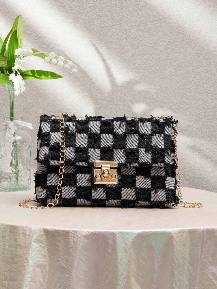 Women's European American Style Square Bag Spring Summer Crossbody Sweet Small Shoulder Bag Western Purse Fashion Daily Use